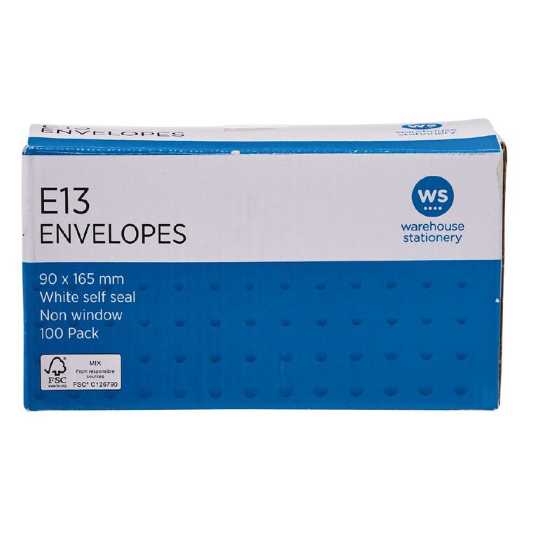 WS Envelope E13 Seal 100 Pack, , hi-res