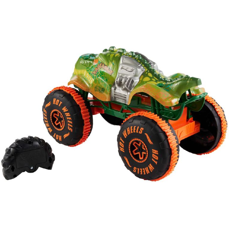 Hot Wheels Monster Trucks 1:15 Scale Sharks vs Dinos Ragesaur, , hi-res