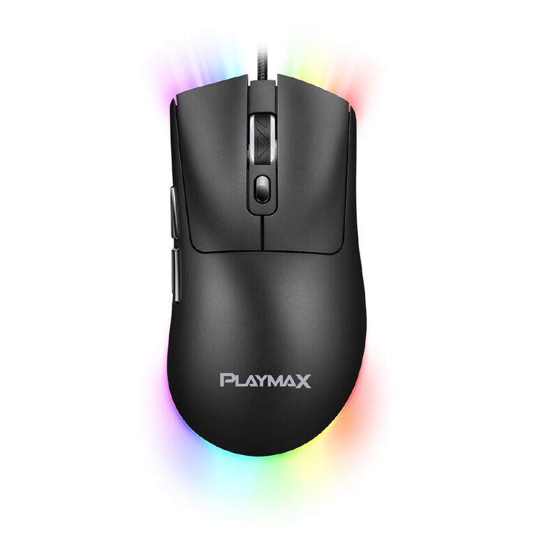 Playmax RGB Gaming Mouse With Mini Mat Black, , hi-res