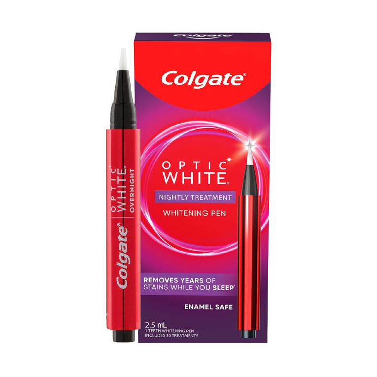 Colgate Optic White Nightly Treatment Whitening Wand 3% 1 Pack 2.5ml, , hi-res