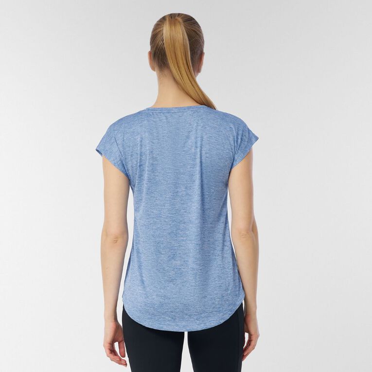 Active Intent Women's Active Cationic Tee, Blue Mid, hi-res
