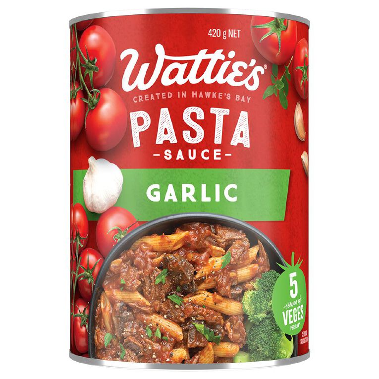 Wattie's Traditional Pasta Sauce with Garlic 420g