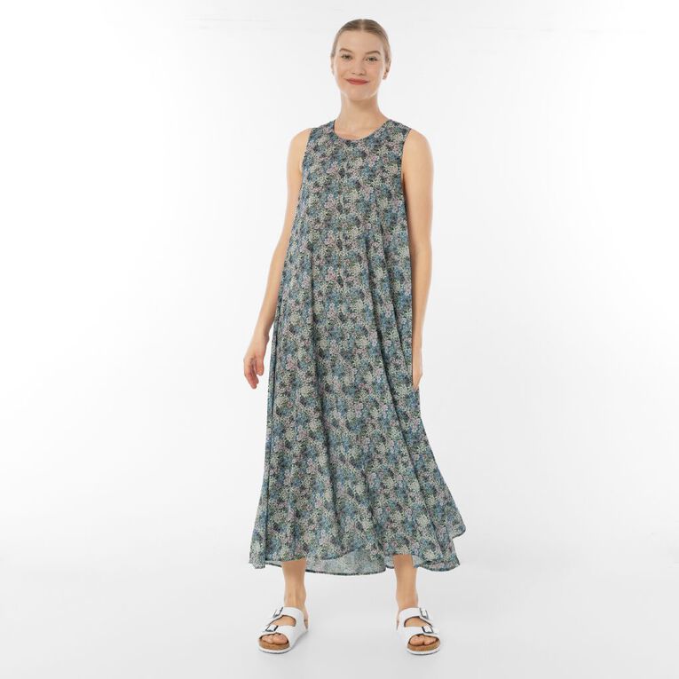 H&H Women's Amber Rixon Trapeze Maxi Dress, Multi-Coloured, hi-res