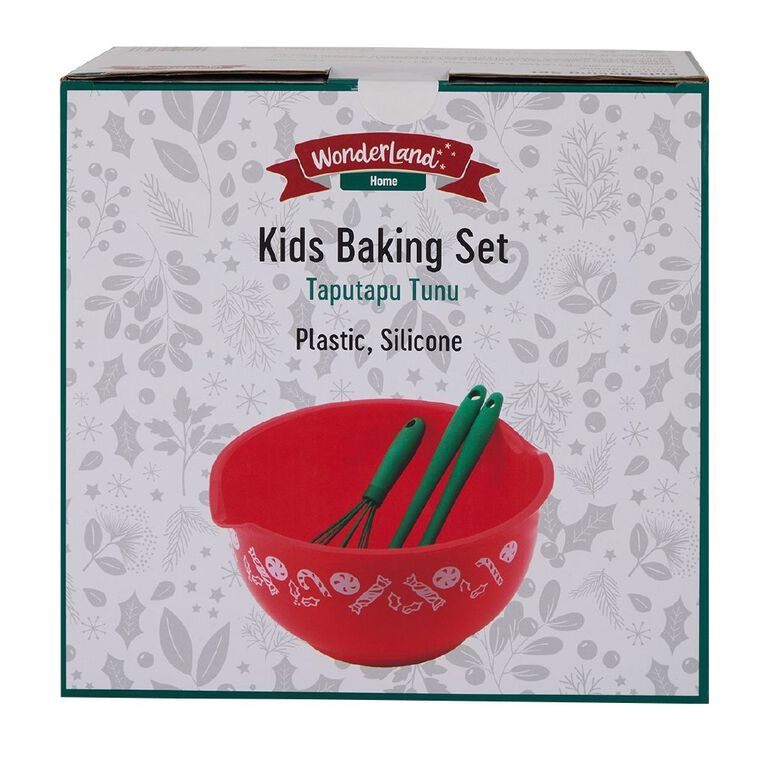 Wonderland Home Christmas Kids' Baking Set Multi-Coloured 4 Pack, , hi-res