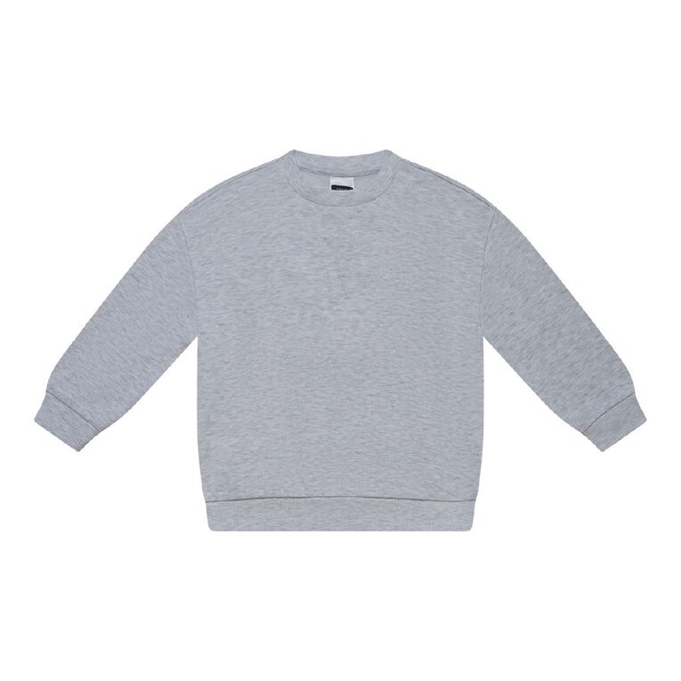Young Original Plain Crew Sweat, Grey Light, hi-res