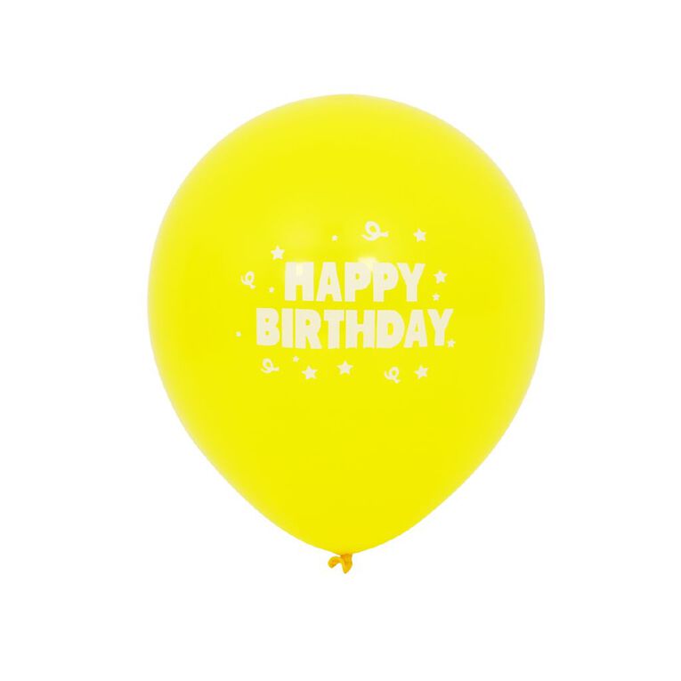 Party Inc Balloons Happy Birthday 25cm, , hi-res