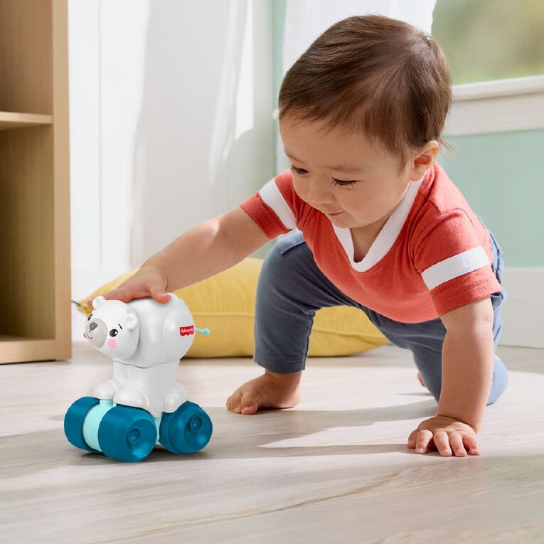 Fisher-Price Press & Go Polar Bear, , hi-res