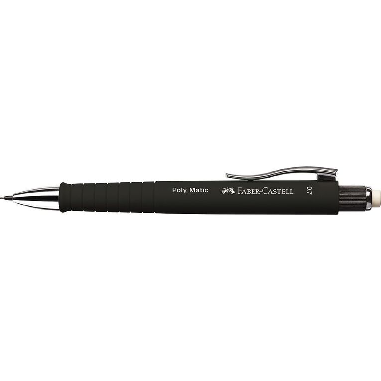 Faber-Castell Grip Plus Mechanical Pencil Black 0.7mm Black, , hi-res