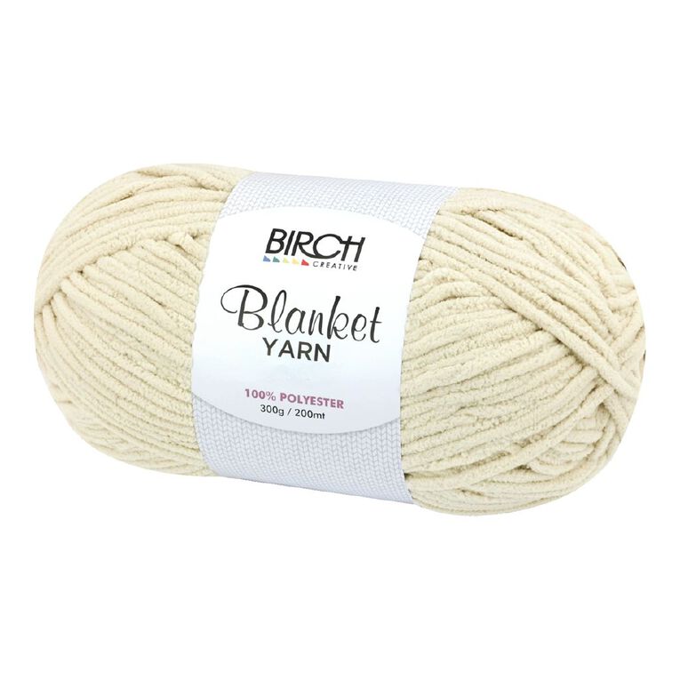 Birch Blanket Yarn 100% Polyester 300G Beige, , hi-res