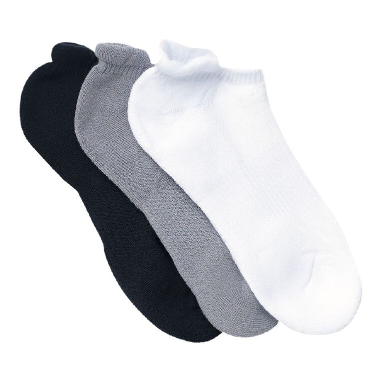 Active Intent Women's Tab Low Cut Socks 3 Pack, White, hi-res