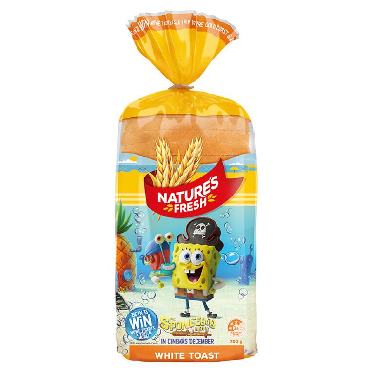 Nature's Fresh White Toast 700g, , hi-res