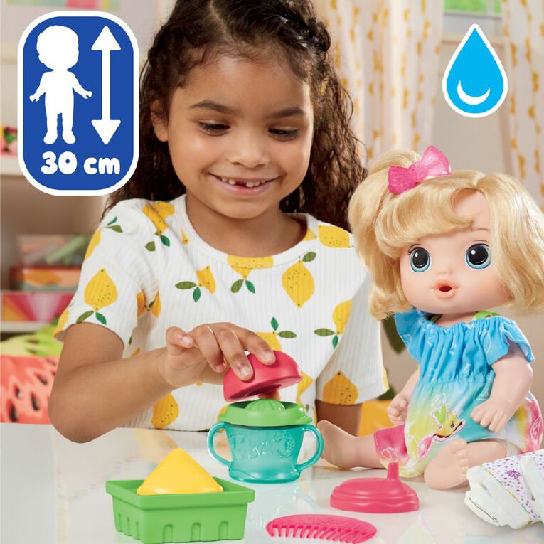 Baby Alive Fruity Sips Baby Blonde Hair, , hi-res