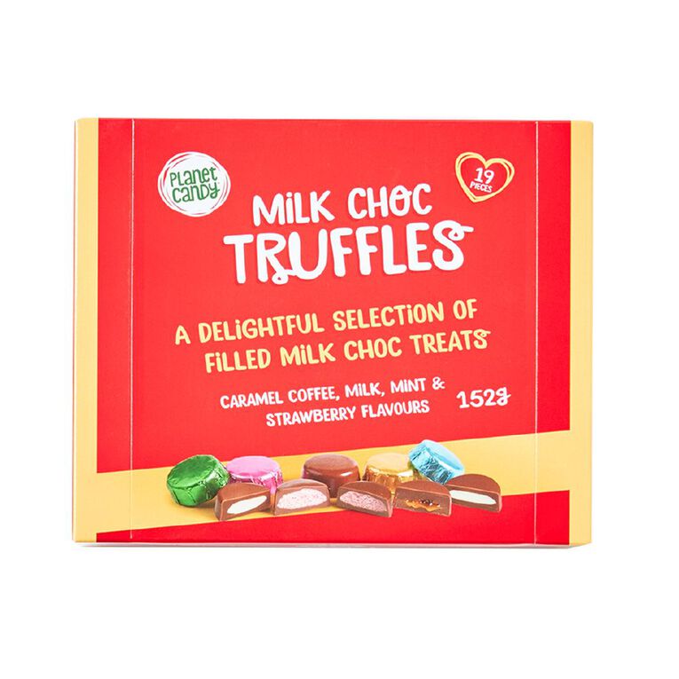Planet Candy Milk Choc Truffle Box 152g, , hi-res