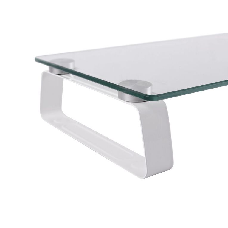 Bracom Universal Tabletop Monitor Riser Glass Top, , hi-res