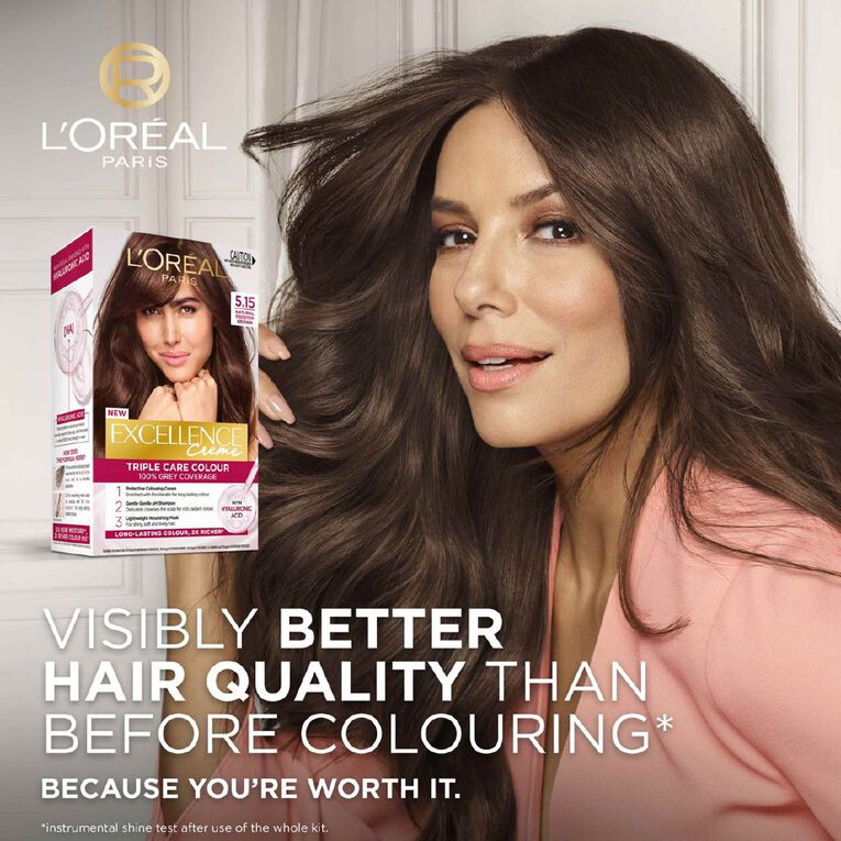 L'Oreal Paris Excellence Creme Hair Colour Natural Frosted Brown 5.15, , hi-res