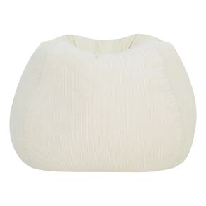 Living & Co Cord Bean Bag 200L Cream