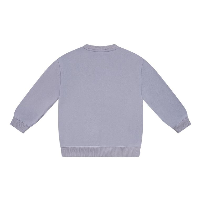 Young Original Printed Crew Sweat, Purple Light, hi-res