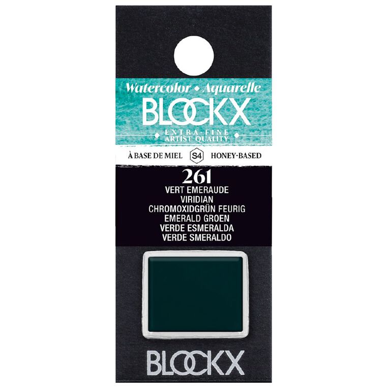 BLOCKX Watercolour Half Pan S4 261 Viridian, , hi-res