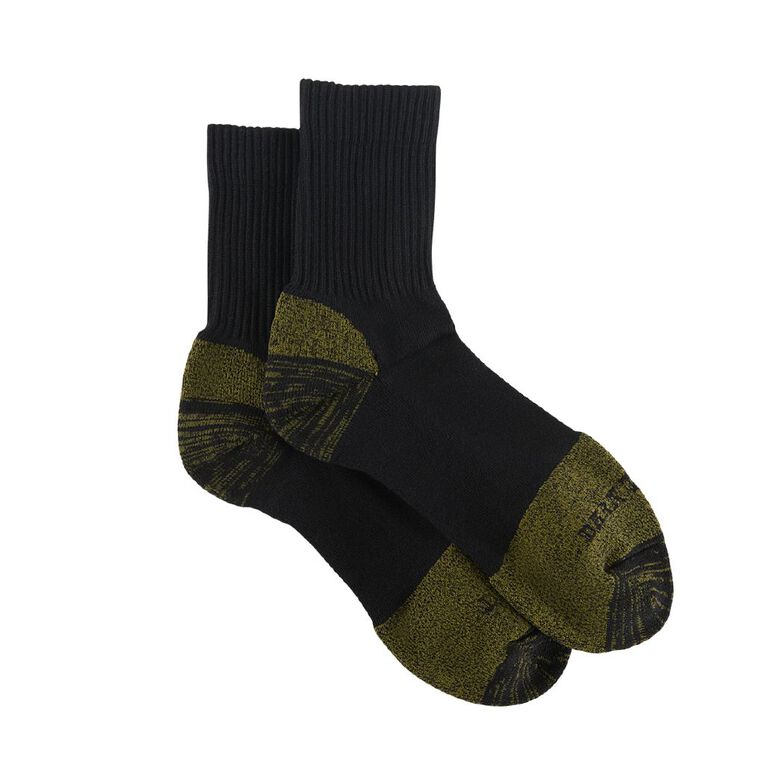 Darn Tough Men's Steel Cap Socks 2 Pack, Black W25 KHK, hi-res