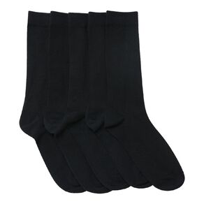 H&H Men's Ribbed Crew Socks 5 Pack