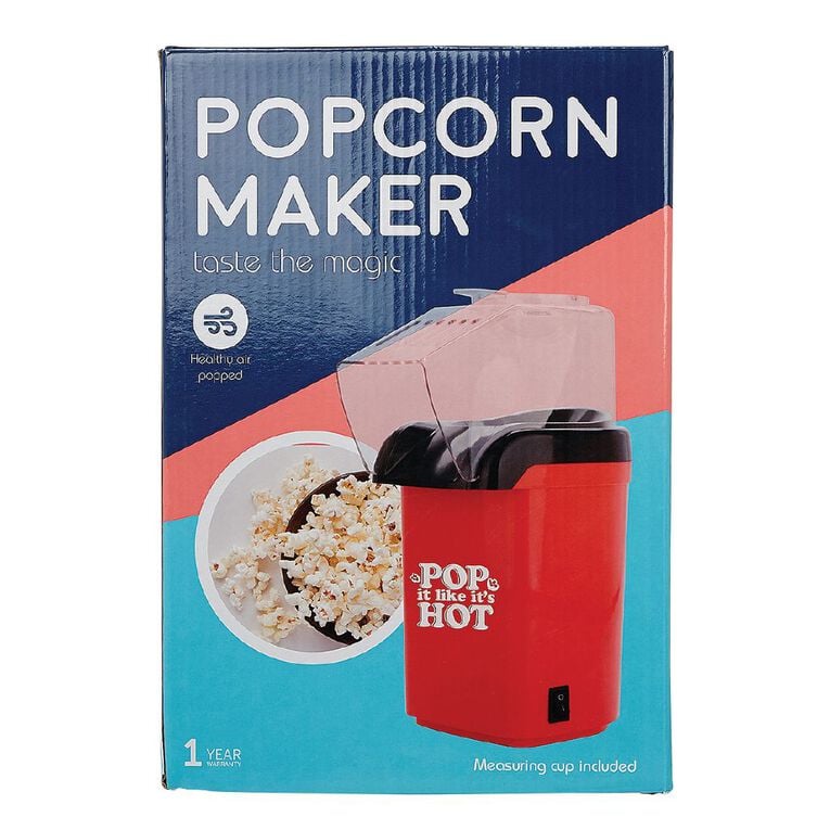 Living & Co Popcorn Maker Red, , hi-res