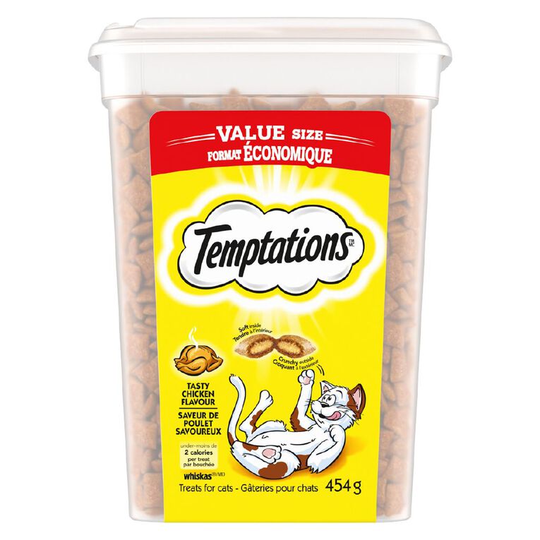 Temptations Tasty Chicken Cat Treats Tub 454g, , hi-res