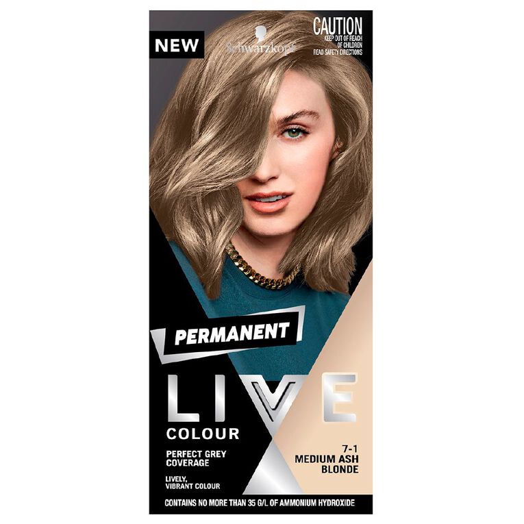 Schwarzkopf Permanent LIVE Colour 7.1 Medium Ash Blonde, , hi-res