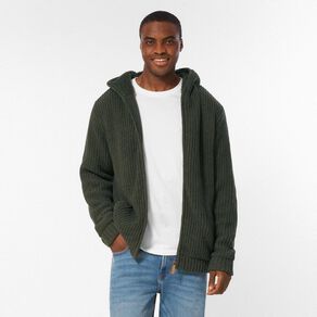 H&H Men's Sherpa Lined Zip Through Knitwear