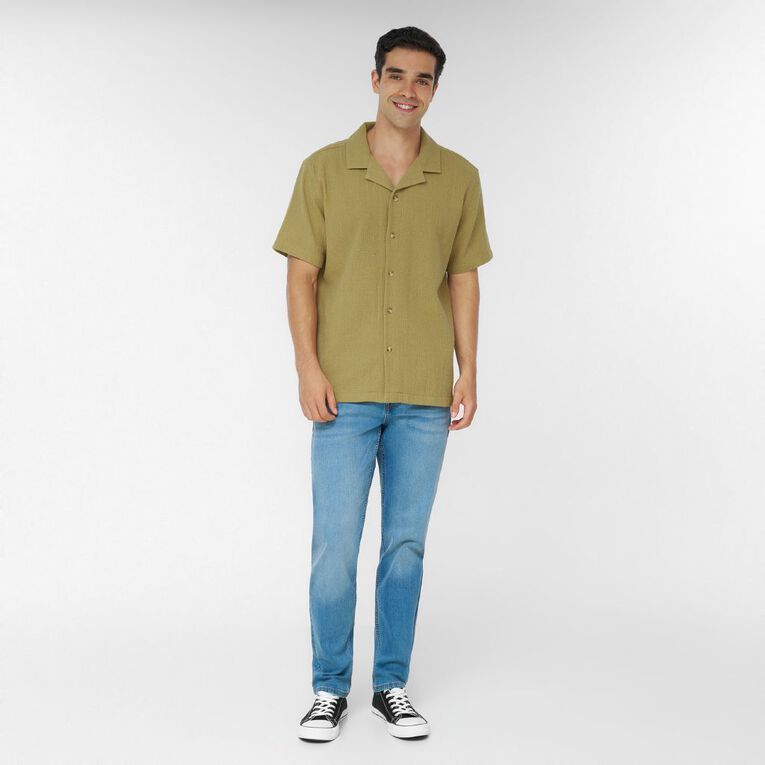 H&H Men's Textured Shirt, Brown Light, hi-res