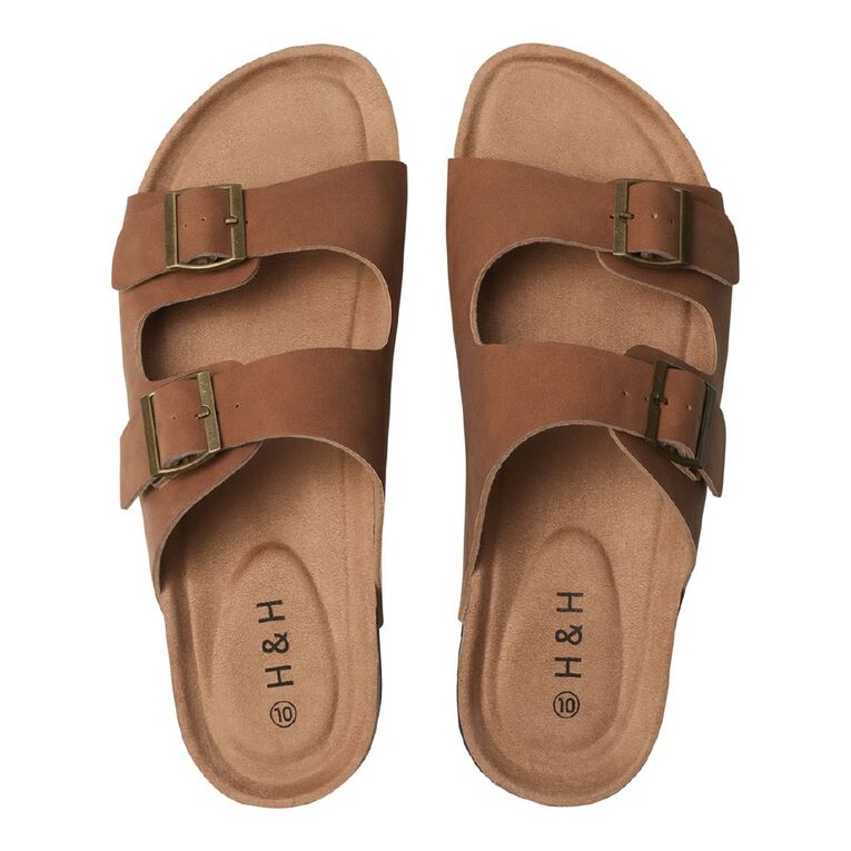 H&H Men's Rufus Sandals, Brown, hi-res