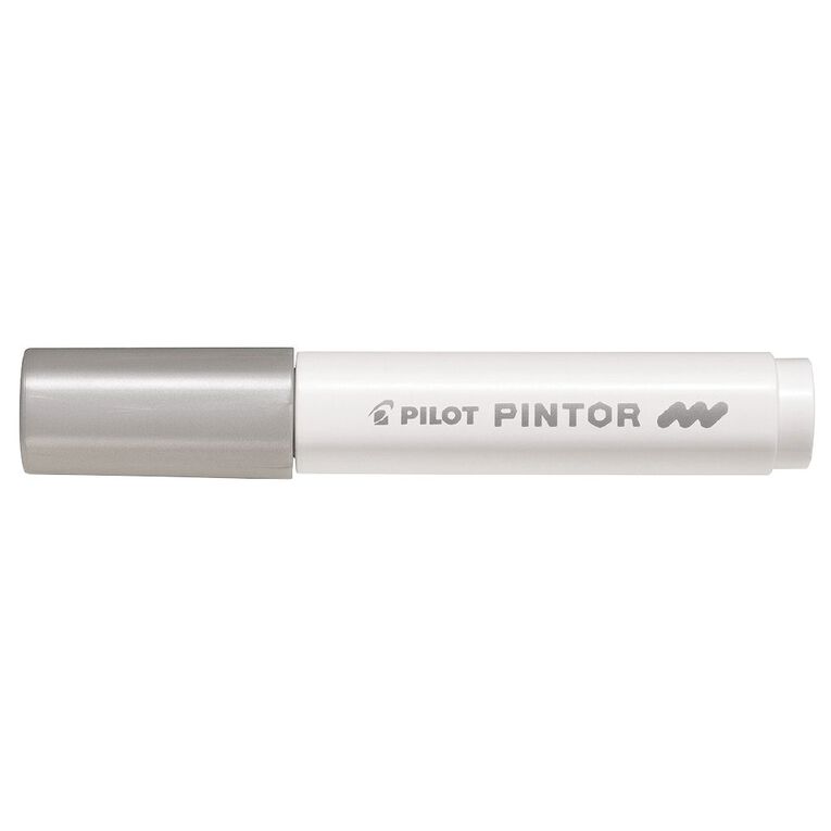Pilot Pintor Marker Bullet Medium 4.5mm Tip Silver, , hi-res
