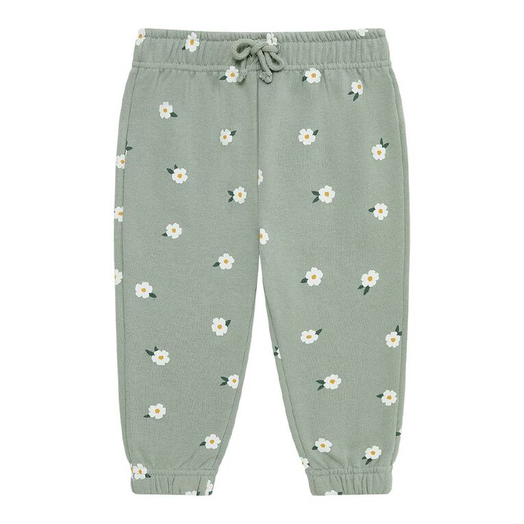Young Original Toddler Girls' Print Trackpants, Green Mid, hi-res