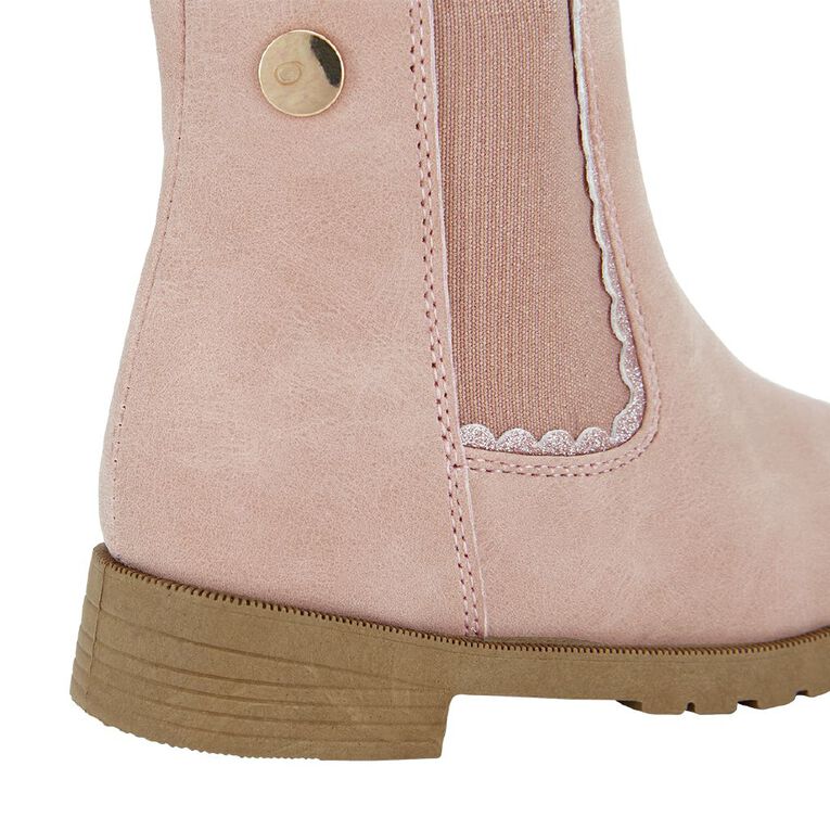 Young Original Girls' Button Boots Pink Light The Warehouse