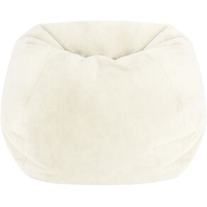 Living & Co Faux Fur Bean Bag White