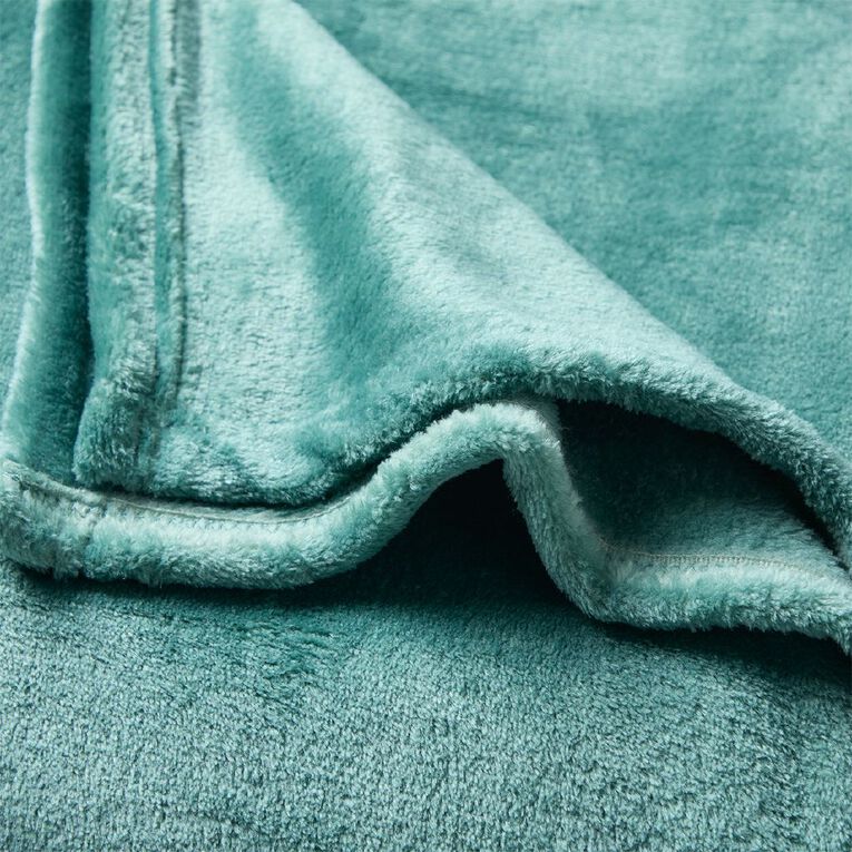 Living & Co Kids Plush Blanket Green Single, , hi-res