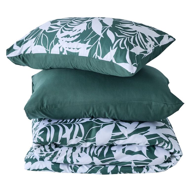 Living & Co 7 Piece Bed in a Bag Casa Green Queen, , hi-res