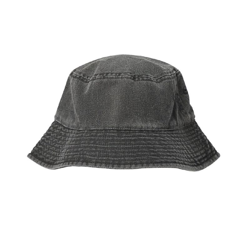 Young Original Kids' Acid Wash Bucket Hat, Black, hi-res