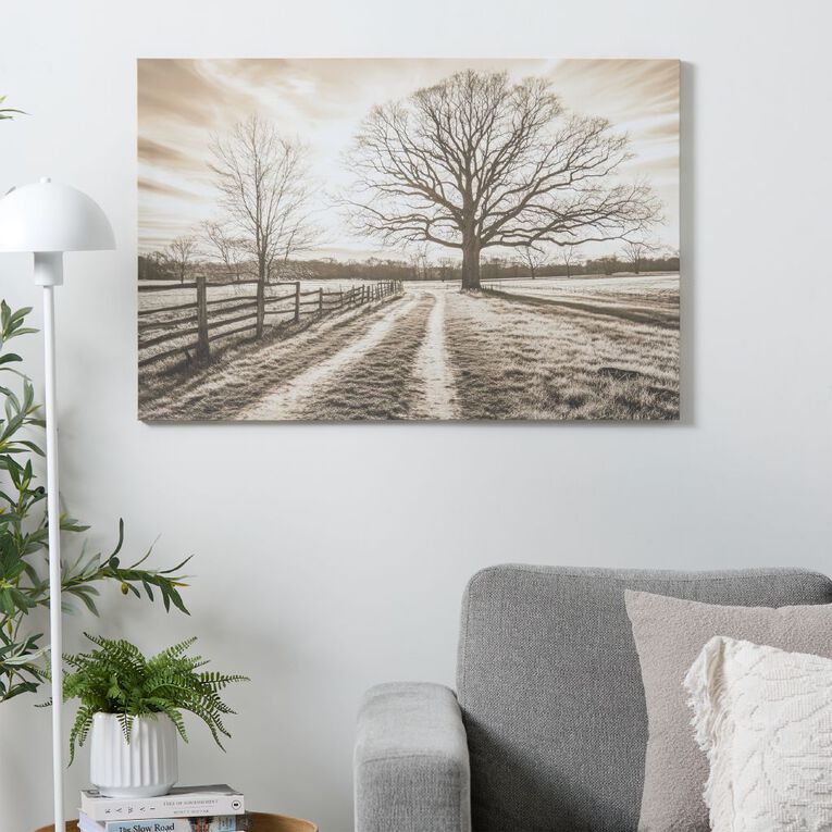 Living & Co Pathway Printed Canvas 60cm x 90cm, , hi-res