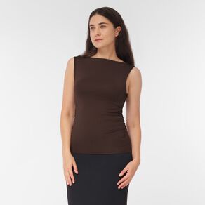 H&H Women's Contour Boat Neck Top