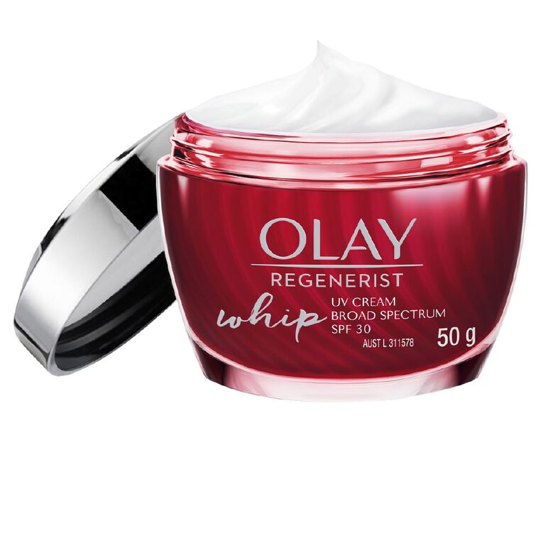 Olay Regenerist SPF30 Whip Moisturiser Cream Red/White 50g, , hi-res