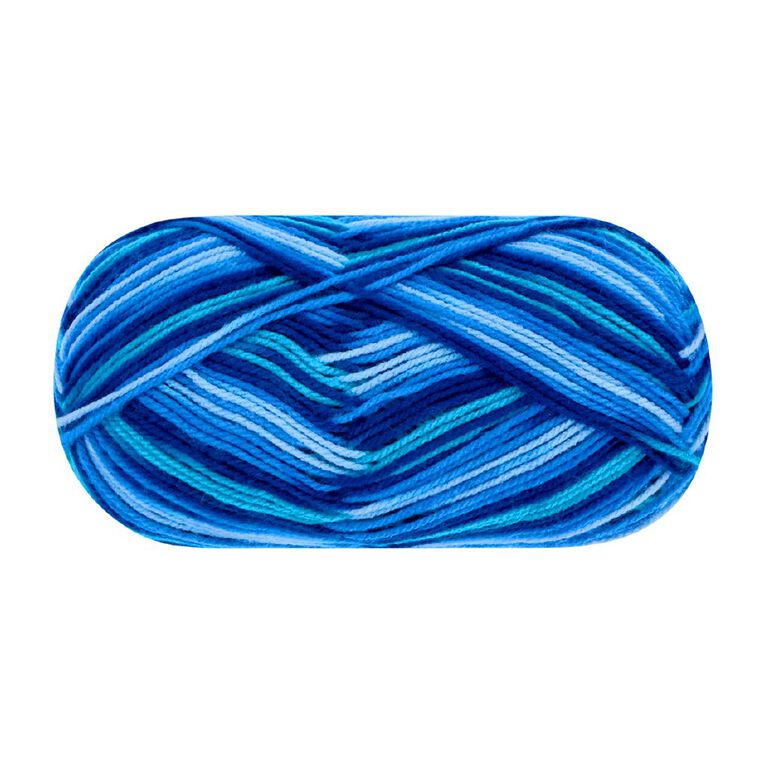 Birch Classique Yarn Prints 100% Premium Acrylic 100G 8Ply Blue, , hi-res