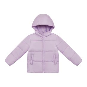 Young Original Plain Hooded Puffer Jacket