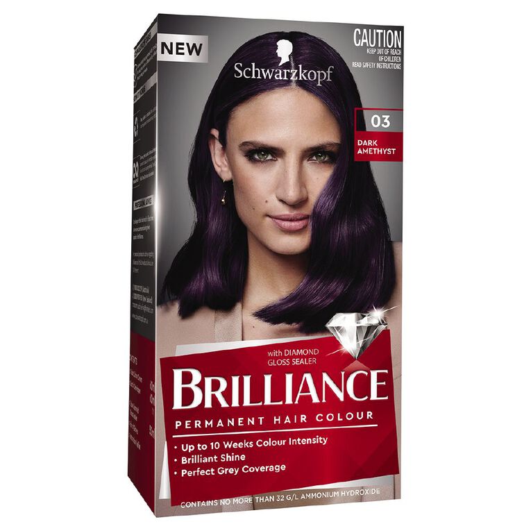 Schwarzkopf Brilliance Hair Colour Dark Amethyst 03, , hi-res