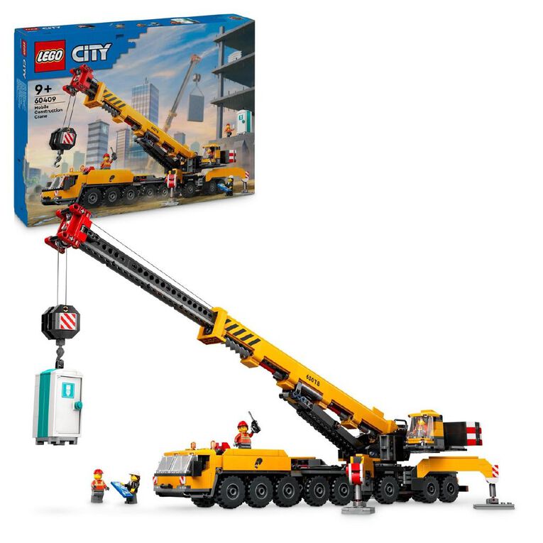 LEGO CITY Yellow Mobile Construction Crane 60409, , hi-res