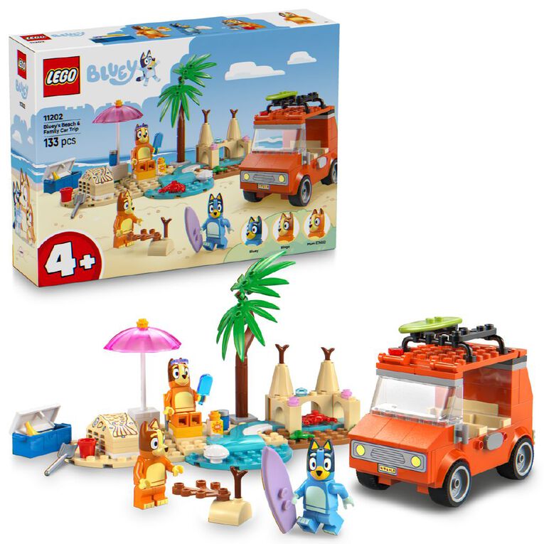 LEGO Bluey Beach and Family Car Trip 11202, , hi-res