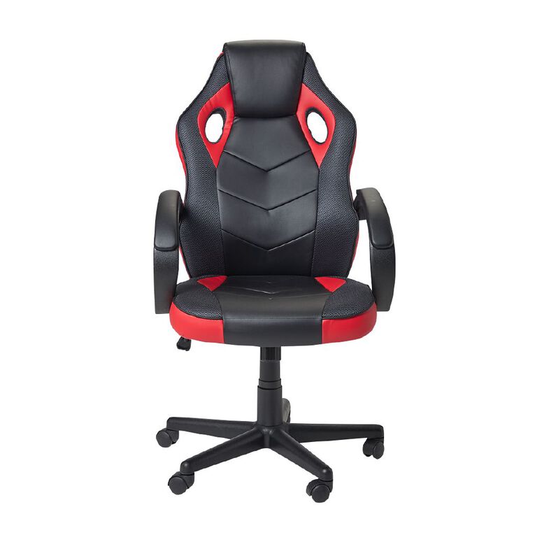 Living Co Gaming Chair Red/Black Red/Black The Warehouse