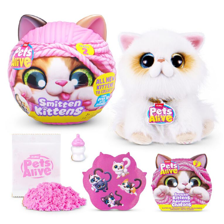 Zuru Pets Alive Smitten Kittens Interactive Plush Series 2, , hi-res