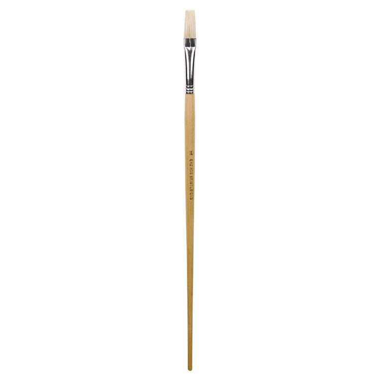 DAS Brush Long Handle Hog Bristle Flat #10, , hi-res