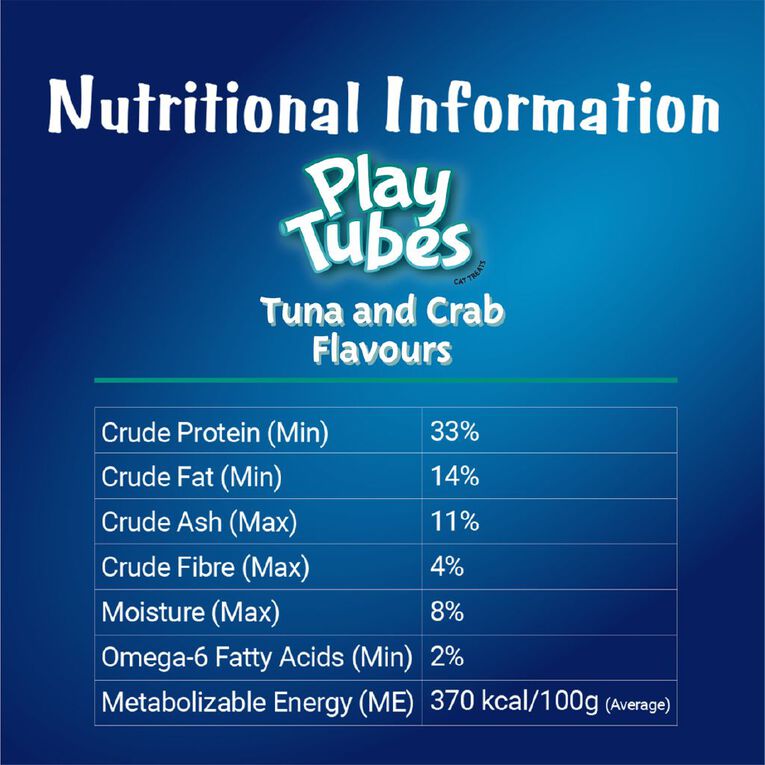 Oscar Playtubes with Tuna & Crab Cat Treats 140g, , hi-res