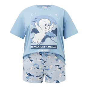 Universal H&H Plus Size Boxy Tee & Short Pyjama Set